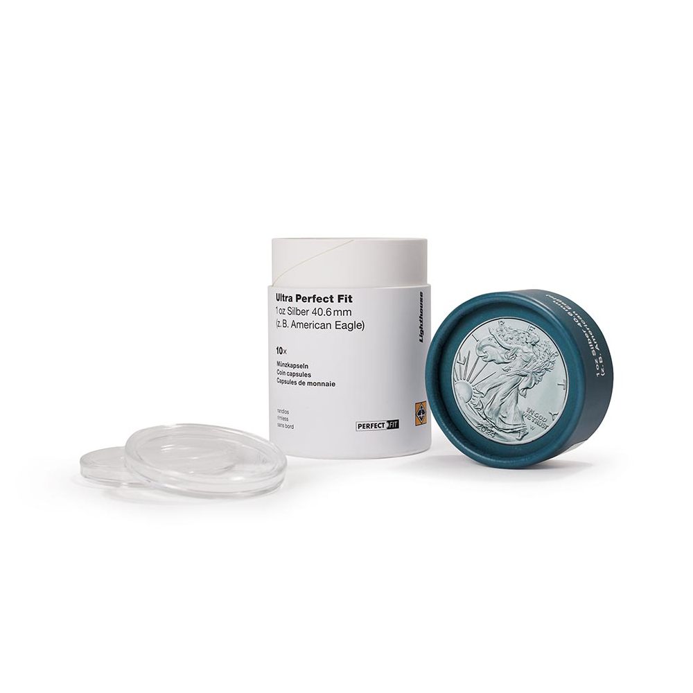LEUCHTTURM Cápsula Ultra Perfect Fit 1 onza Liberty. 40.6mm. 10 u.  - 2