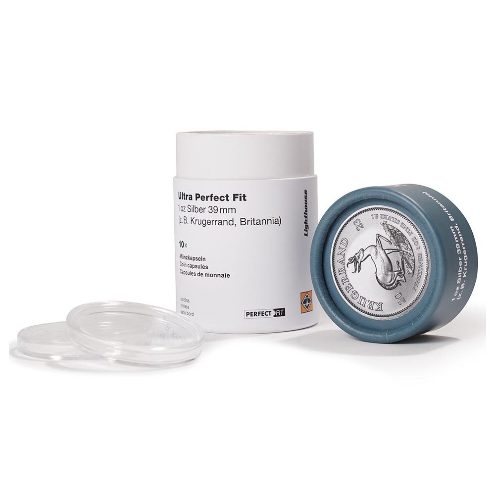 LEUCHTTURM Cápsula Ultra Perfect Fit 1 onza Krugerrand. 39mm. 10 u.  - 1