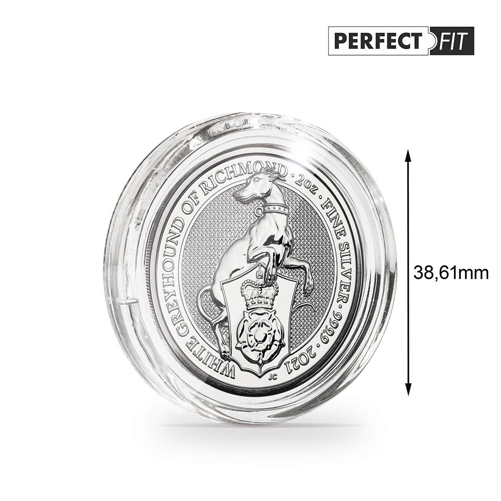 LEUCHTTURM Cápsula Ultra Perfect Fit 2 onzas Queen's Beasts. 38,61 mm. 10 u.  - 1