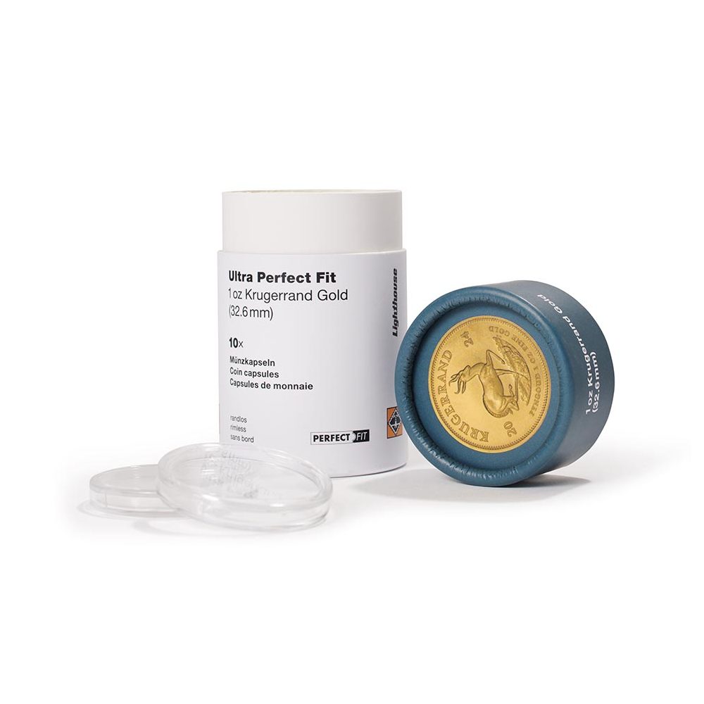LEUCHTTURM Cápsula Ultra Perfect Fit 1 onza Krugerrand oro. 32.60mm. 10 u.  - 2