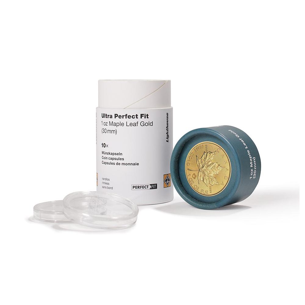 LEUCHTTURM Cápsula Ultra Perfect Fit 1 onza Maple oro. 30mm. 10 u.  - 1