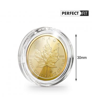 LEUCHTTURM Cápsula Ultra Perfect Fit 1 onza Maple oro. 30mm. 10 u.  - 2