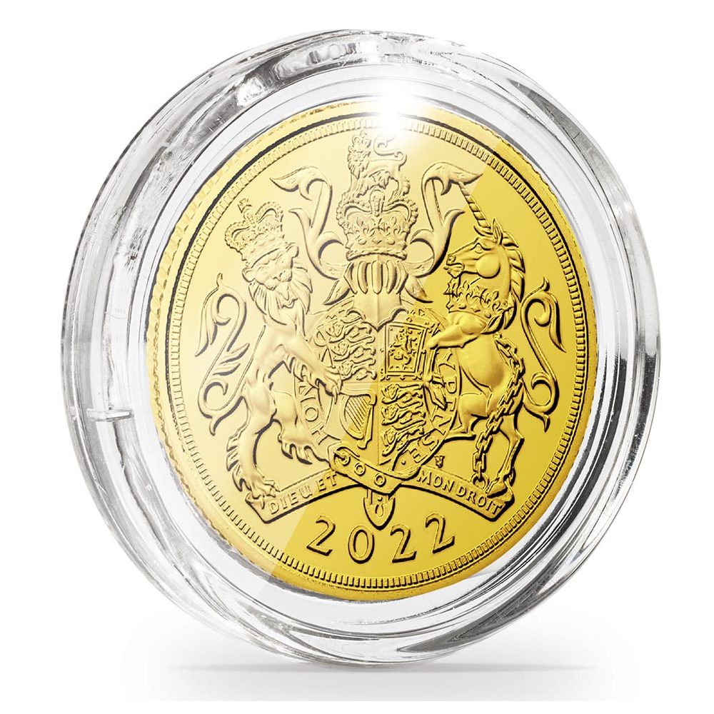 LEUCHTTURM Cápsula Ultra Perfect Fit Soberano oro. 22.05mm. 10 u.  - 1