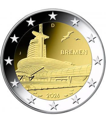 moneda 2 euros Alemania 2026 Bremen.  - 1