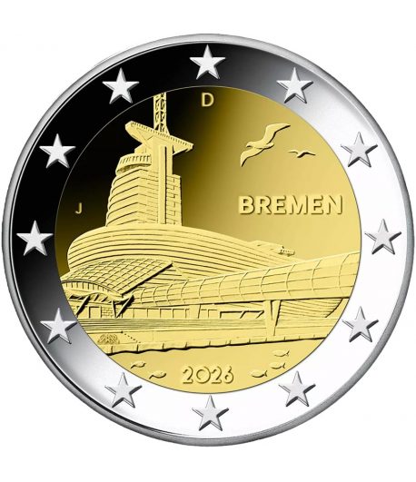 moneda 2 euros Alemania 2026 Bremen.  - 1