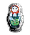 Moneda 5$ Salomon 2016 Muñeca Rusa Matryoshka. Plata  - 1