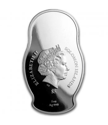 Moneda 5$ Salomon 2016 Muñeca Rusa Matryoshka. Plata  - 2