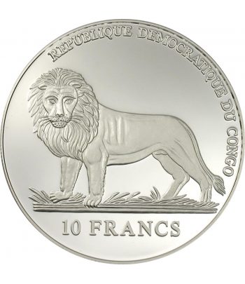 Moneda 10 Francs Congo 2006 Guardia Suiza. Plata  - 2