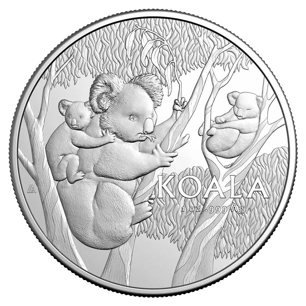 Moneda de plata 1$ Australia Koala 2026 RAM  - 1