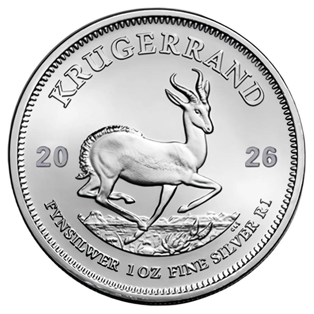 Moneda de plata 1 Rand Sudafrica Krugerrand 2026  - 1
