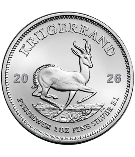 Moneda de plata 1 Rand Sudafrica Krugerrand 2026  - 1