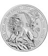 Moneda de plata León y Aguila 2 Pounds Inglaterra 2025.  - 1