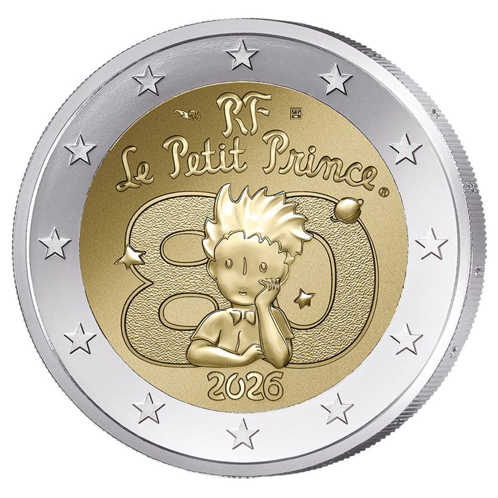 moneda 2 euros Francia 2026 El Principito.  - 1