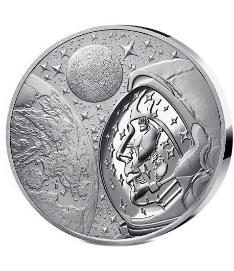 Moneda 25 euros de plata Francia 2025 Odisea Espacial. 2 onzas.  - 1