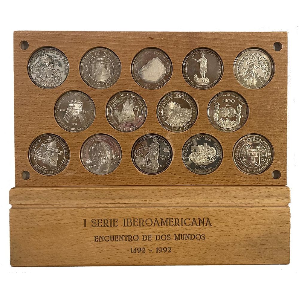 Monedas 1991 I Serie Iberoamericana Encuentro entre 2 mundos.  - 2