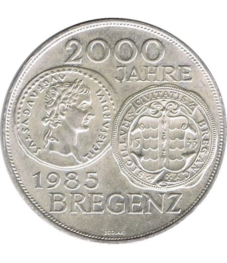 Austria 500 schillings 1985 2000 Años Bregenz. Plata  - 1