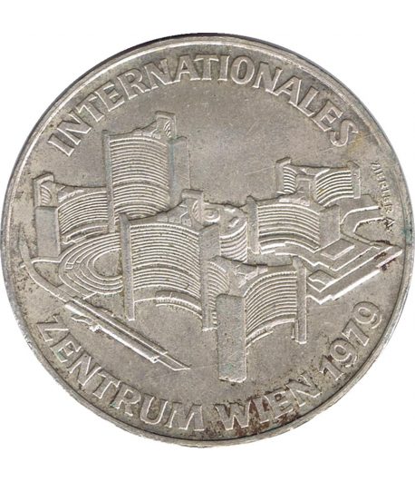 Austria 100 schillings 1979 Centro Internacional. Plata  - 1