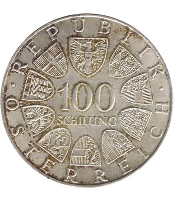 Austria 100 schillings 1979 Centro Internacional. Plata  - 2