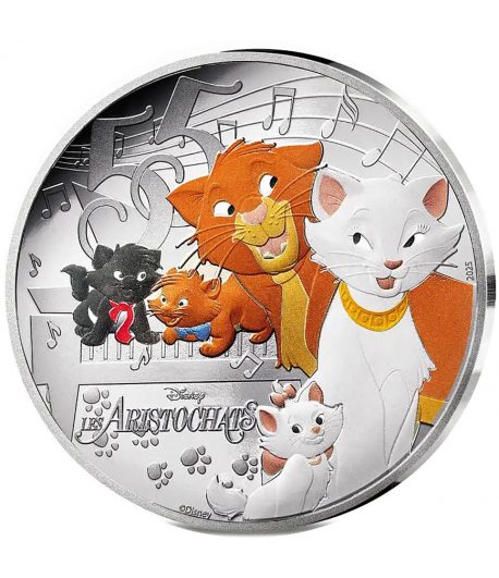 Moneda 10 euros de plata Francia 2025 Disney Los Aristogatos. Proof  - 1