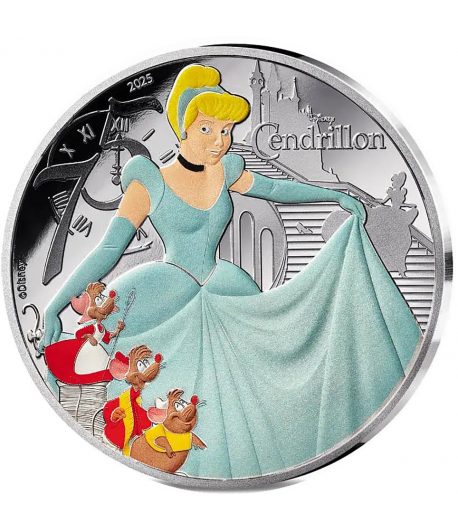 Moneda 10 euros de plata Francia 2025 Disney Cenicienta. Proof  - 1