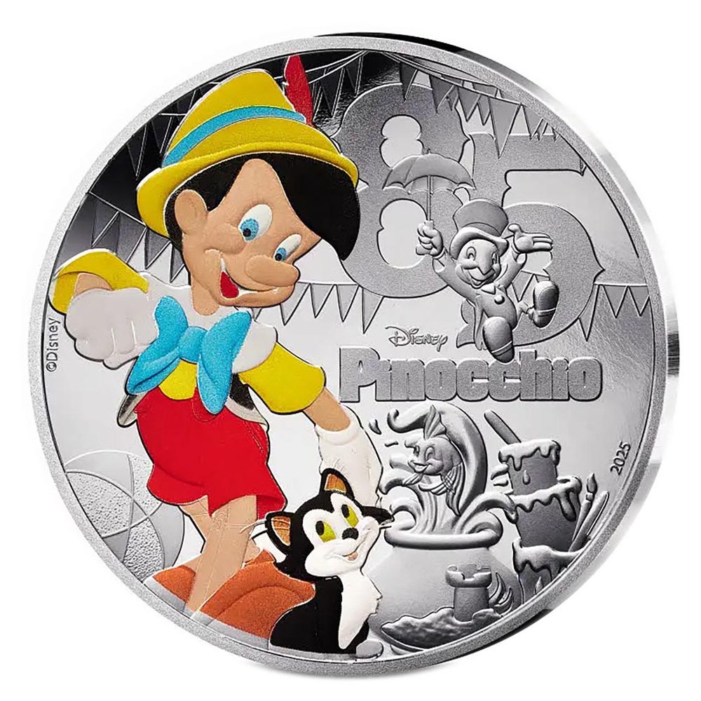 Moneda 10 euros de plata Francia 2025 Disney Pinocho. Proof  - 1
