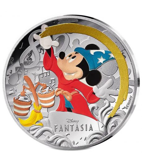 Moneda 10 euros de plata Francia 2025 Disney Fantasia. Proof  - 1