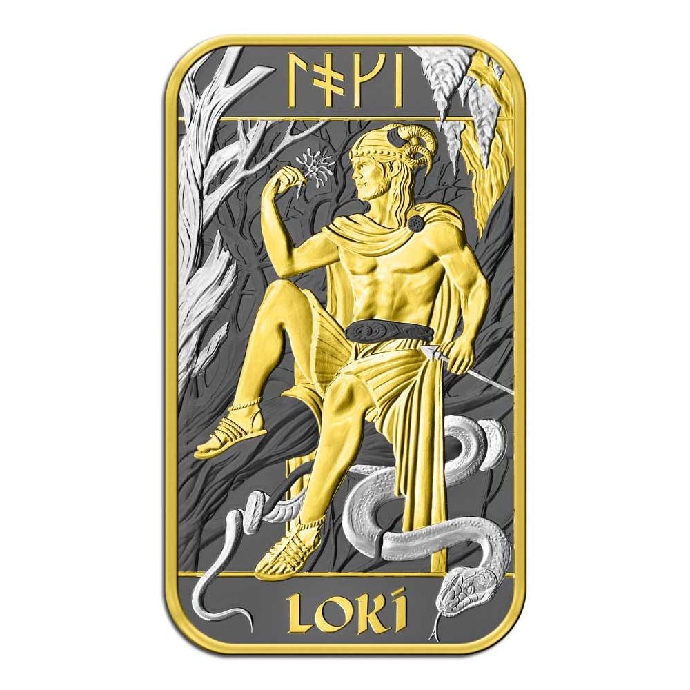 Moneda de plata Gran Bretaña 2026 Lingote. Loki  - 1