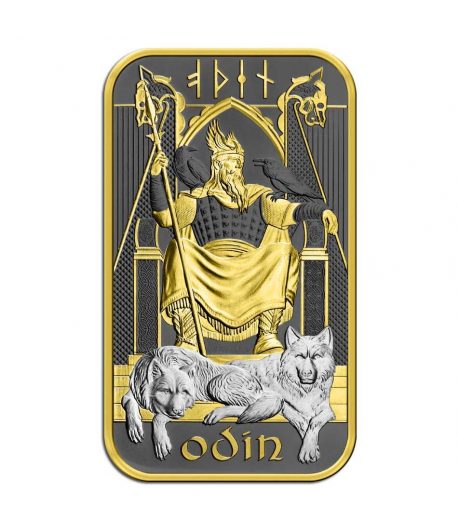 Moneda de plata Gran Bretaña 2026 Lingote. Odin  - 1