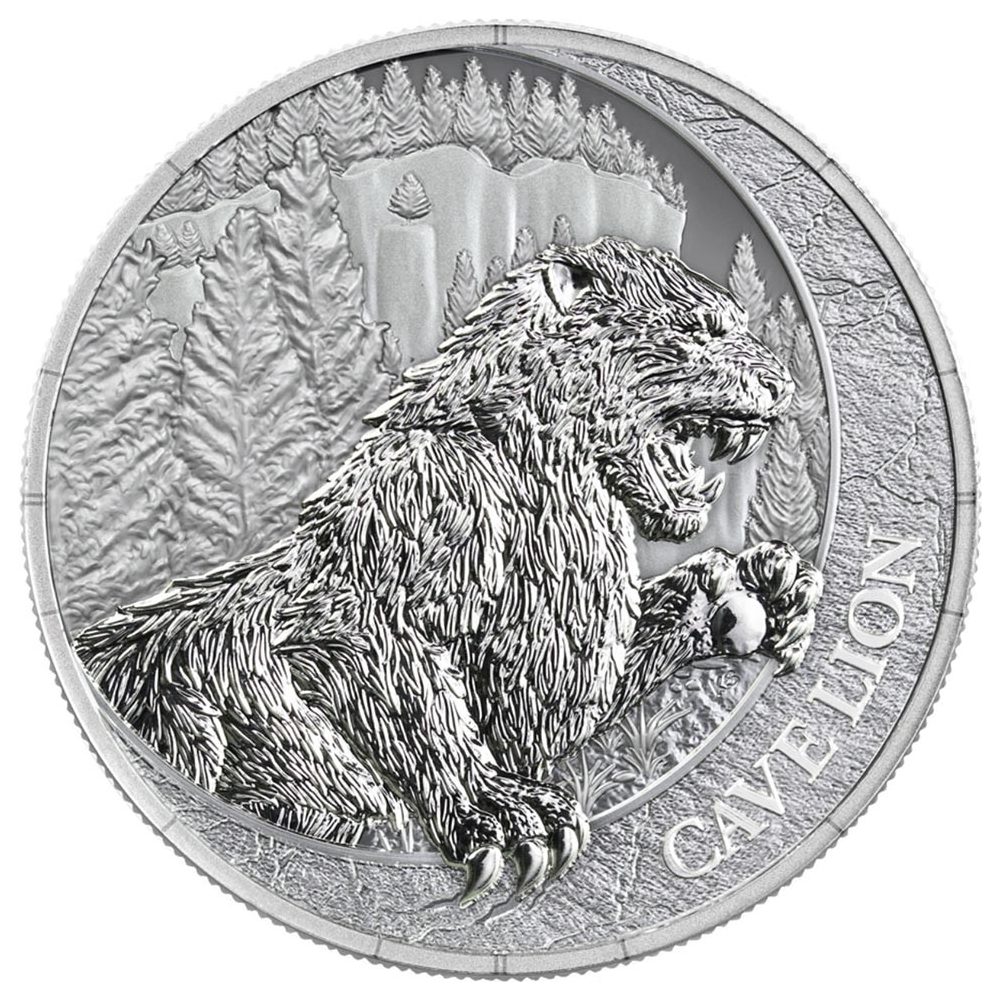 Moneda de plata 20 Dollars Liberia 2026 León Cavernario.  - 1