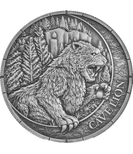 Moneda de plata 20 Dollars Liberia 2026 León Cavernario. Oblivion  - 1