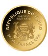 Moneda de oro Tchad 3000 Francs. Balón de Baloncesto.  - 2