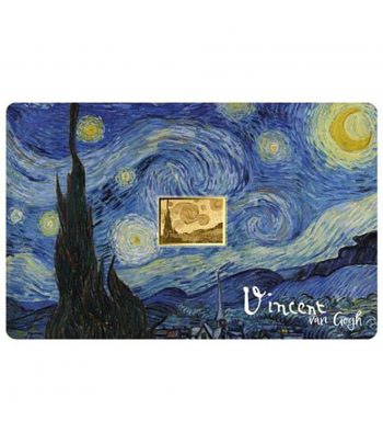 Moneda de oro Tchad 3000 Francs. Vincent van Gogh.  - 1