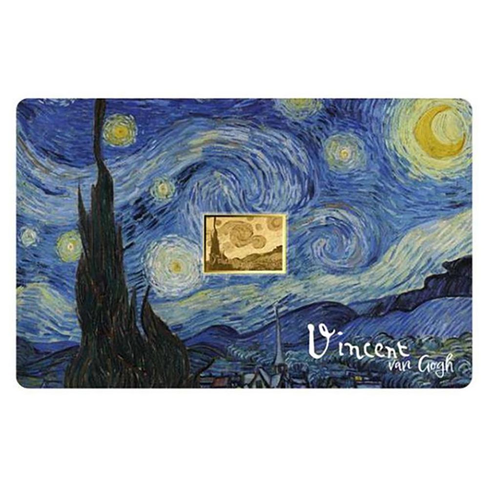 Moneda de oro Tchad 3000 Francs. Vincent van Gogh.  - 1