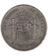 Moneda de España 5 Pesetas Plata 1885 *87 Alfonso XII MS M.  - 2