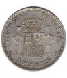 Moneda de España 5 Pesetas Plata 1878 *78 Alfonso XII EM M.  - 2