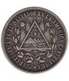 Moneda de 25 centavos El Salvador 1914. Plata  - 1