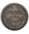 Moneda de 25 centavos El Salvador 1914. Plata  - 2