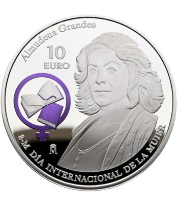 Moneda de España 10 euros 2026 Almudena Grandes. Plata  - 1