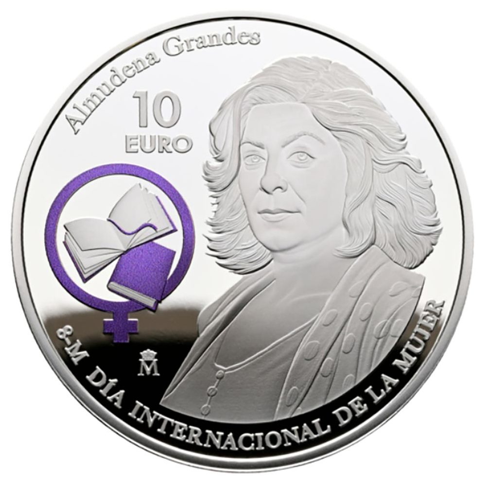 Moneda de España 10 euros 2026 Almudena Grandes. Plata  - 1
