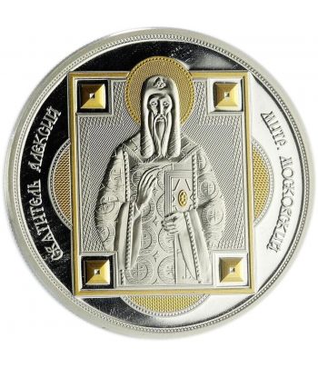 Moneda 10$ Fifji 2012. Saint Alexius. Plata  - 1
