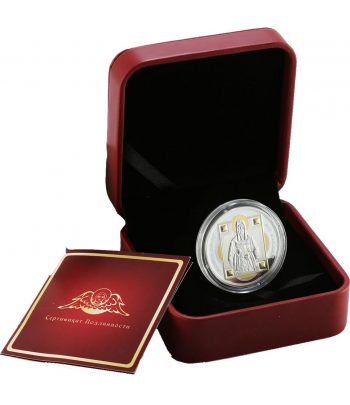 Moneda 10$ Fifji 2012. Saint Alexius. Plata  - 3