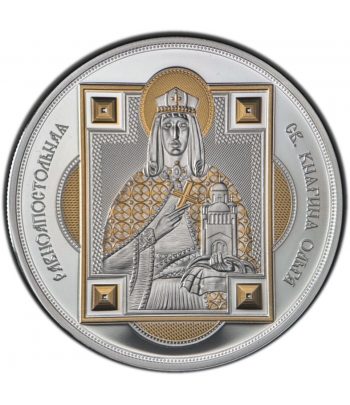 Moneda 10$ Fifji 2012. Saint Olga. Plata  - 1