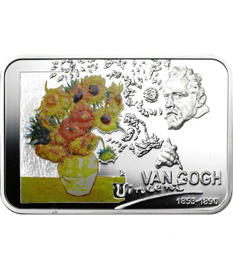 Moneda 1$ Niue 2007 Van Gogh. Plata color.  - 1