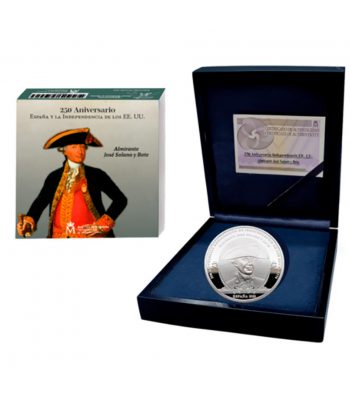 Moneda de España 10 euros 2025 250 aniversario EEUU. Solano y Bote.  - 3