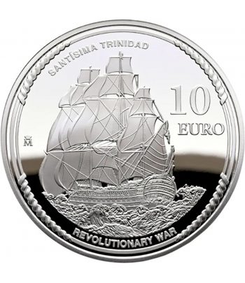 Moneda de España 10 euros 2025 250 aniversario EEUU. Córdova.  - 2