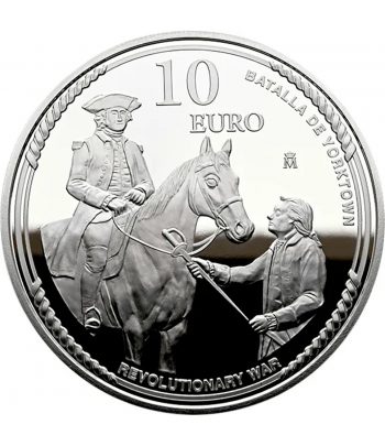 Moneda de España 10 euros 2025 250 aniversario EEUU. Saavedra.  - 2