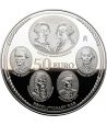 Moneda de España 50 euros 2026 250 aniversario EEUU. Trece Salvas.  - 2