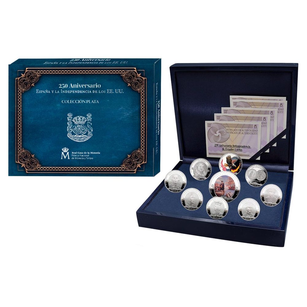 Moneda 2026 250 aniversario EEUU. 9 monedas de plata  - 1