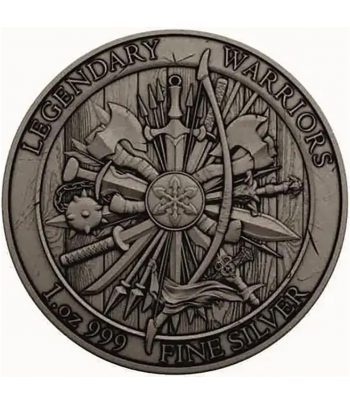 Estados Unidos onza de plata Alejandro Magno. Color  - 3