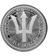 Moneda de plata Half Dollar Barbados 2025. Tridente.  - 1